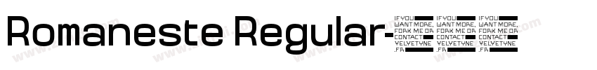 Romaneste Regular字体转换